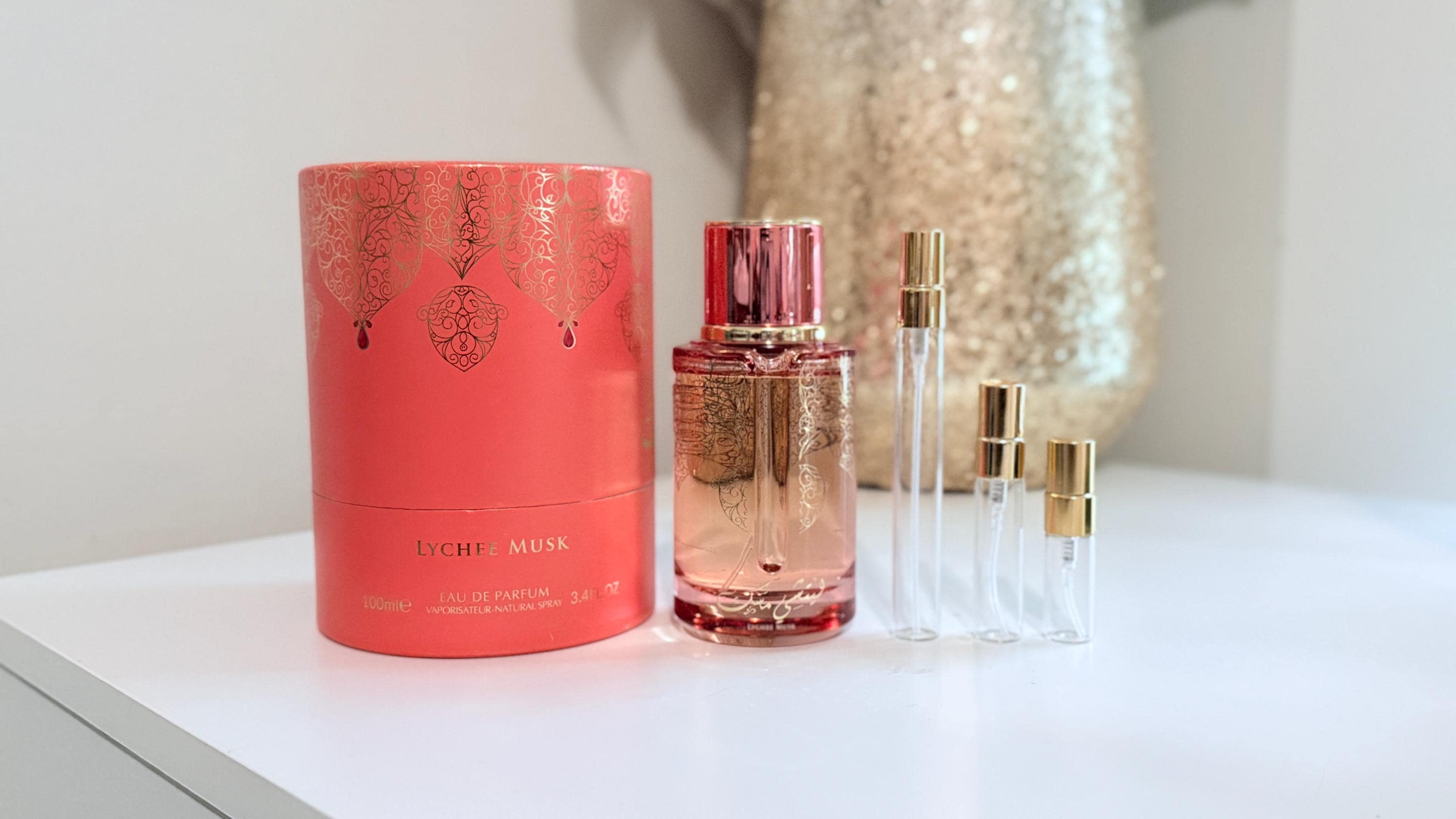 Lychee Musk Perfume Sample: Arabiyat Prestige Decant