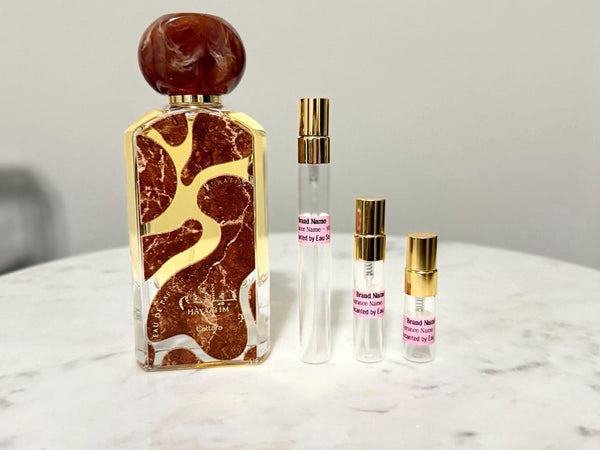 Hayaatim Lattafa Perfume Sample: Arabian Middle Eastern Fragrance - Travel Size